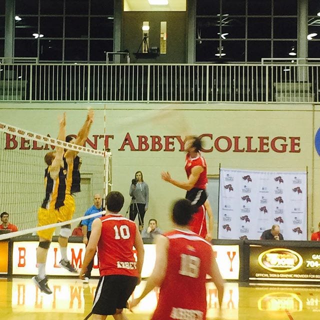 While we lost 3-2 to Coker, the Men's Volleyball team had some amazing kills. #RaiseTheRed