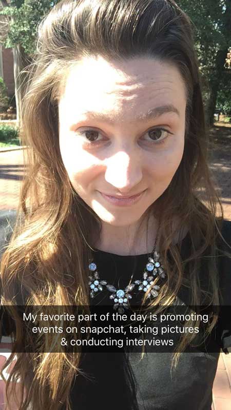 This week we had our first "Staff Takeover" on Snapchat by Tess Waclawik'15, our Marketing & Communications Assistant. Follow us on snapchat for more cool takeovers and a glimpse of what's going on day to day at the Abbey!