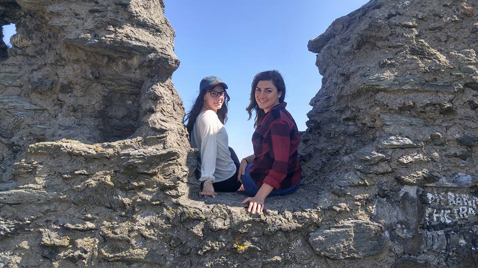 The cliffs by the Black Castle in Wicklow