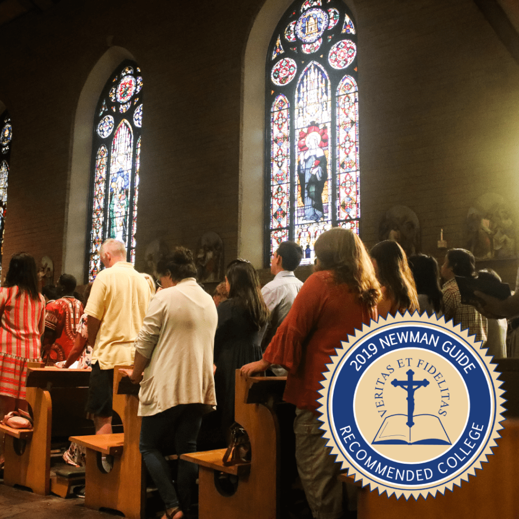 People in Basillica and Seal of Newman Guide